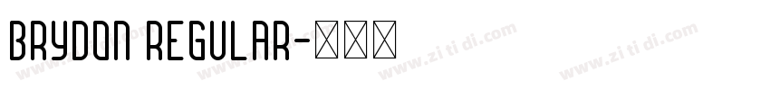 Brydon Regular字体转换
